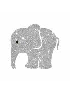 Bébi kis elefánt csillámtetoválás sablon – öntapadós háromrétegű festősablon a gyártótól.