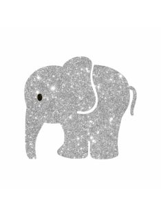 Bébi kis elefánt csillámtetoválás sablon – öntapadós háromrétegű festősablon a gyártótól.