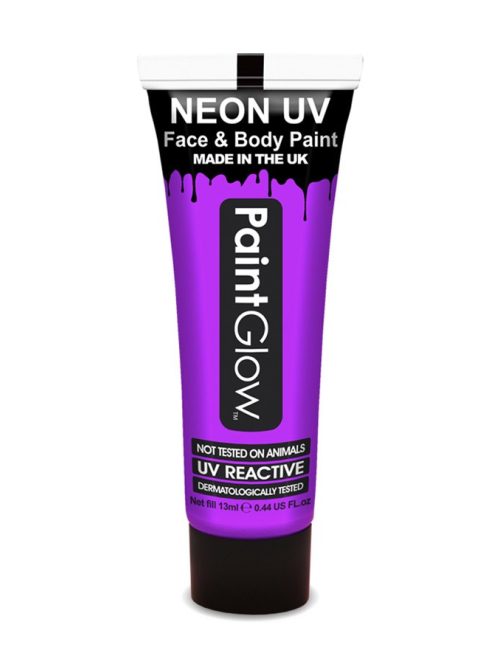 Paintglow Uv - Neon arc és testfesték lila 10ml