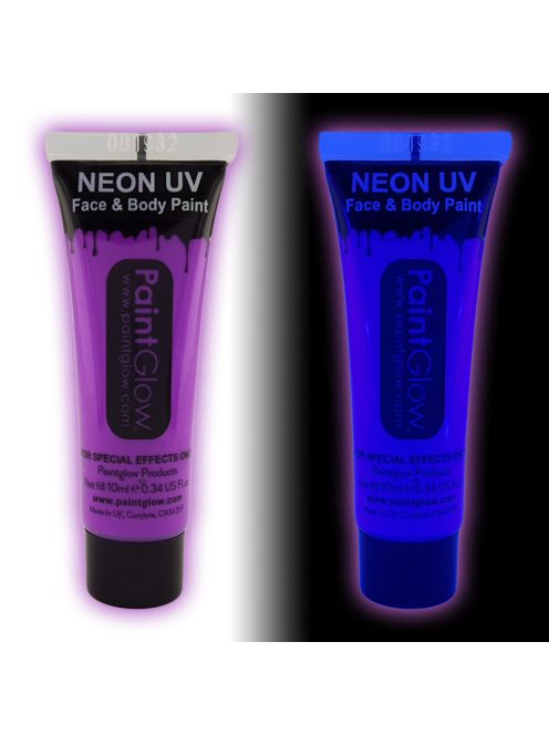 Paintglow Uv - Neon arc és testfesték lila 10ml