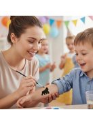 KiviArt 5x5 cm-es Csillámtetoválás sablon -  gorilla minta.