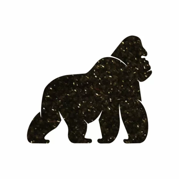 KiviArt 5x5 cm-es Csillámtetoválás sablon -  gorilla minta.