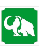 KiviArt mamut csillámtetoválás sablon 5x5 cm – öntapadós festősablon