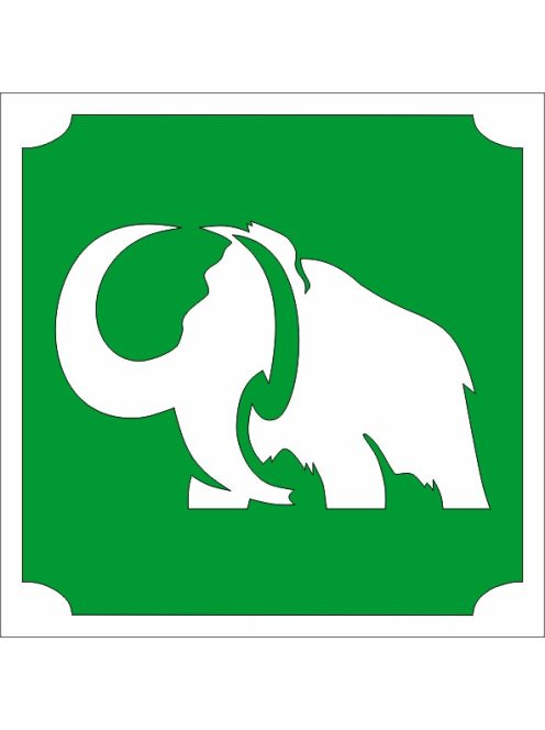 KiviArt mamut csillámtetoválás sablon 5x5 cm – öntapadós festősablon