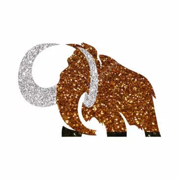 KiviArt mamut csillámtetoválás sablon 5x5 cm – öntapadós festősablon