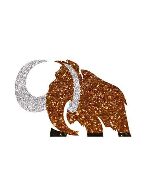 KiviArt mamut csillámtetoválás sablon 5x5 cm – öntapadós festősablon