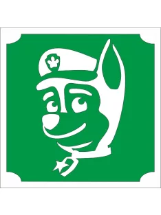   5x5 cm-es Csillámtetoválás sablon - Mancs őrjárat, Chase 300