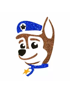   5x5 cm-es Csillámtetoválás sablon - Mancs őrjárat, Chase 300