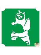 5x5 cm-es Csillám tetoválás sablon - Kung-fu Panda 302