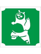 5x5 cm-es Csillám tetoválás sablon - Kung-fu Panda 302