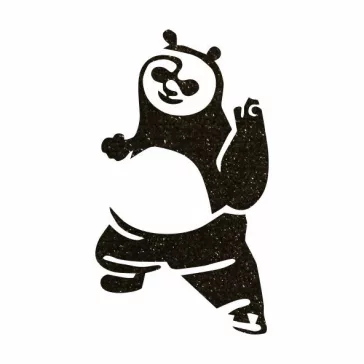 5x5 cm-es Csillám tetoválás sablon - Kung-fu Panda 302