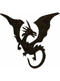   KiviArt 5x5 cm-es Csillámtetoválás sablon -  Sárkány 304