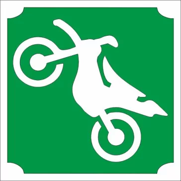 KiviArt 5x5 cm-es Csillámtetoválás -  Krossz motor sablon mintával.