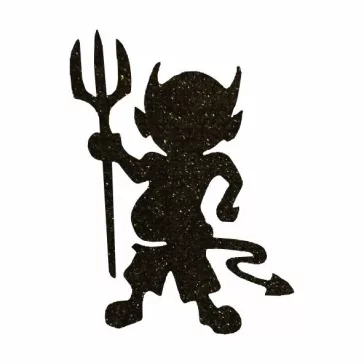   KiviArt 5x5 cm-es Csillámtetoválás sablon -  Kis ördög 316