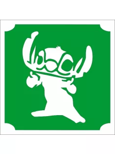 Stitch Csillámtetoválás sablon és matrica – Kreatív testfestés, csillámtetoválás