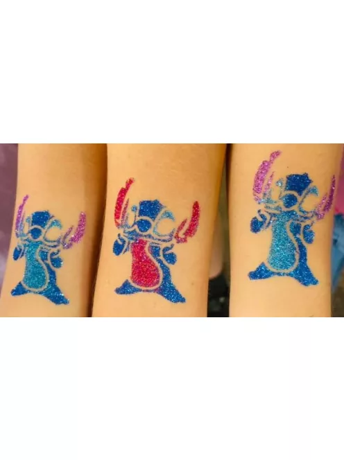 Stitch Csillámtetoválás sablon és matrica – Kreatív testfestés, csillámtetoválás