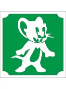 5x5 cm-es Csillám tetoválás sablon - Jerry 323