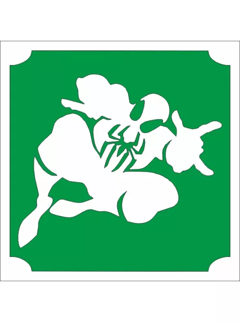 5x5 cm-es Csillám tetoválás sablon - Pókember 324