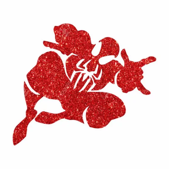 5x5 cm-es Csillám tetoválás sablon - Pókember 324
