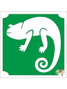 5x5 cm-es Csillámtetoválás sablon - Gekko 328