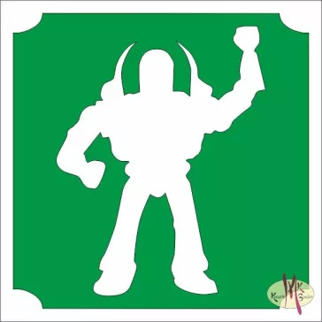   5x5 cm-es Csillámtetoválás sablon - Toy Story, Buzz Lightyear 330