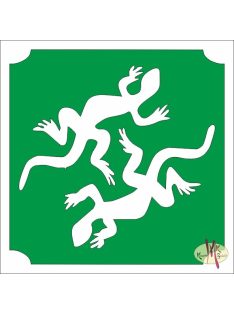 5x5 cm-es Csillámtetoválás sablon - Gyíkok 335