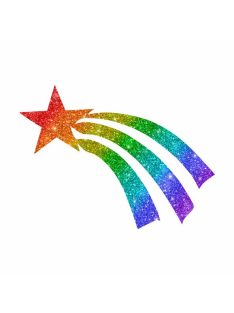 5x5 cm-es Csillámtetoválás sablon - Csillag 340