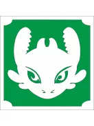 5x5 cm-es Csillámtetoválás sablon - Így neveld a sárkányodat 344