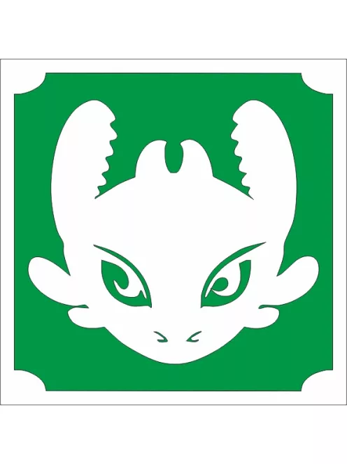 5x5 cm-es Csillámtetoválás sablon - Így neveld a sárkányodat 344