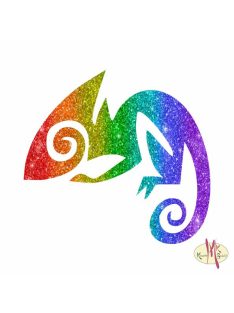 5x5 cm-es Csillámtetoválás sablon -Gekko 