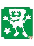 5x5 cm-es Csillámtetoválás sablon - Spongya Bob 346