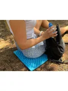 sszecsukható kék hab túraszőnyeg XPE anyagból, termikus ülőpárna hegyi túrákhoz, kempingezéshez, piknikhez