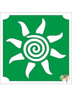 5x5 cm-es Csillám tetoválás sablon - Nap 349