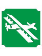 KiviArt 5x5 cm-es Csillám tetoválás sablon - Repülőgép minta.