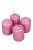 Adventi gyertya metál rózsaszín 4db/cs 40x60 mm