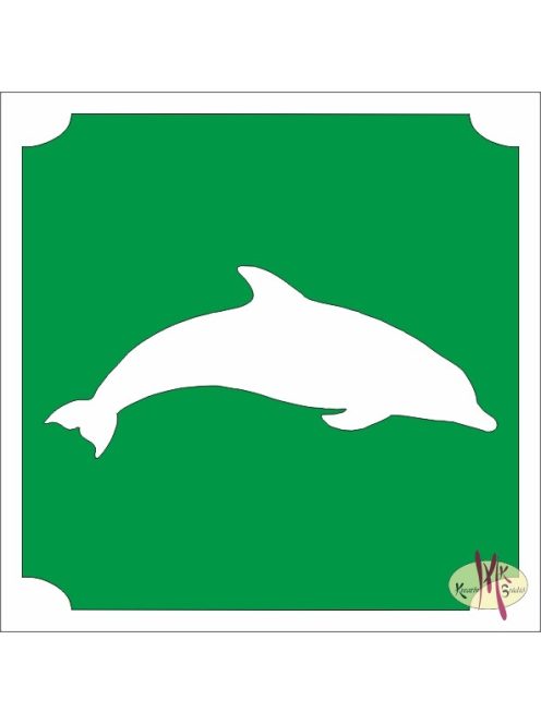 csillamtetovalas sablon delfin