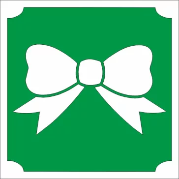 5x5 cm-es Csillám tetoválás sablon - Masni 364