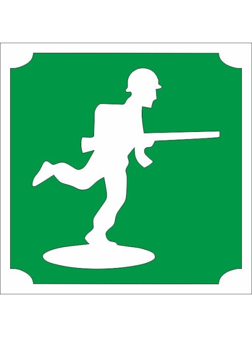 KiviArt Csillámtetoválás sablon játék katona mintával.