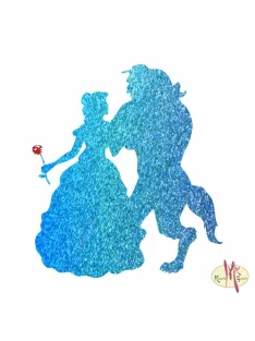   5x5 cm-es Csillámtetoválás sablon - Szépség és a Szörnyeteg 391