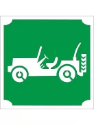 KviArt 5x5 cm-es Csillám tetoválás sablon - Jeep mintával.
