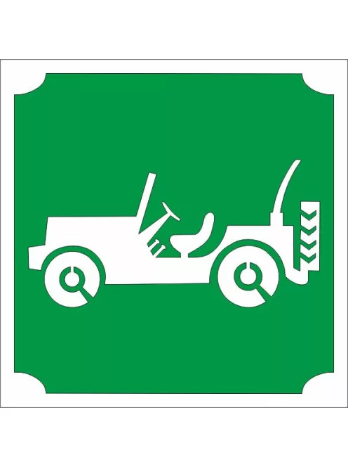 KviArt 5x5 cm-es Csillám tetoválás sablon - Jeep mintával.