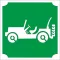 KviArt 5x5 cm-es Csillám tetoválás sablon - Jeep mintával.