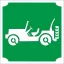 KviArt 5x5 cm-es Csillám tetoválás sablon - Jeep mintával.