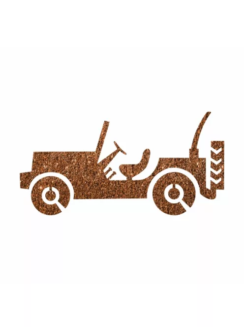 KviArt 5x5 cm-es Csillám tetoválás sablon - Jeep mintával.