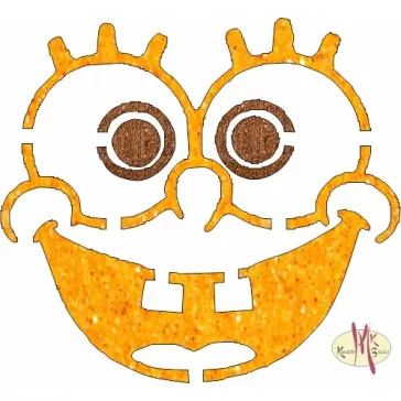 5x5 cm-es Csillámtetoválás sablon - Spongya Bob 395