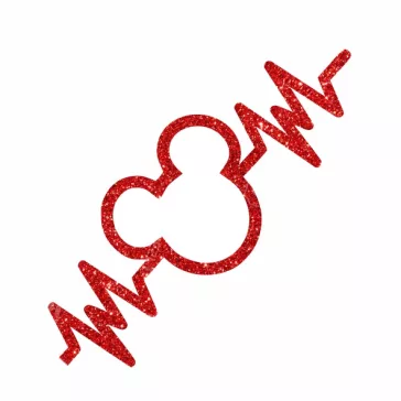 5x5 cm-es Csillámtetoválás sablon - Mickey mouse 397