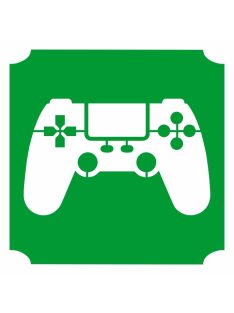 Csillámtetoválás sablon Kontroller motívum 399, gamer tetoválás, ideiglenes csillámtetoválás gyerekeknek, öntapadós, bőrbarát