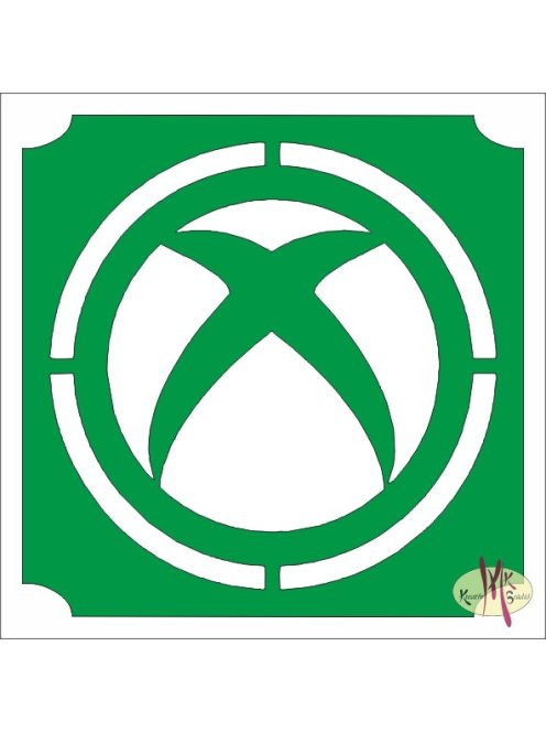 5x5 cm-es Csillámtetoválás sablon - XBOX 405