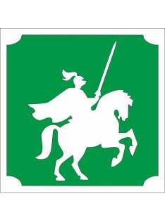 KiviArt 5x5 cm-es Csillámtetoválás sablon -  Lovag minta.