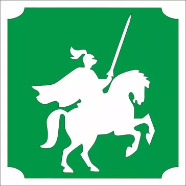 KiviArt 5x5 cm-es Csillámtetoválás sablon -  Lovag minta.